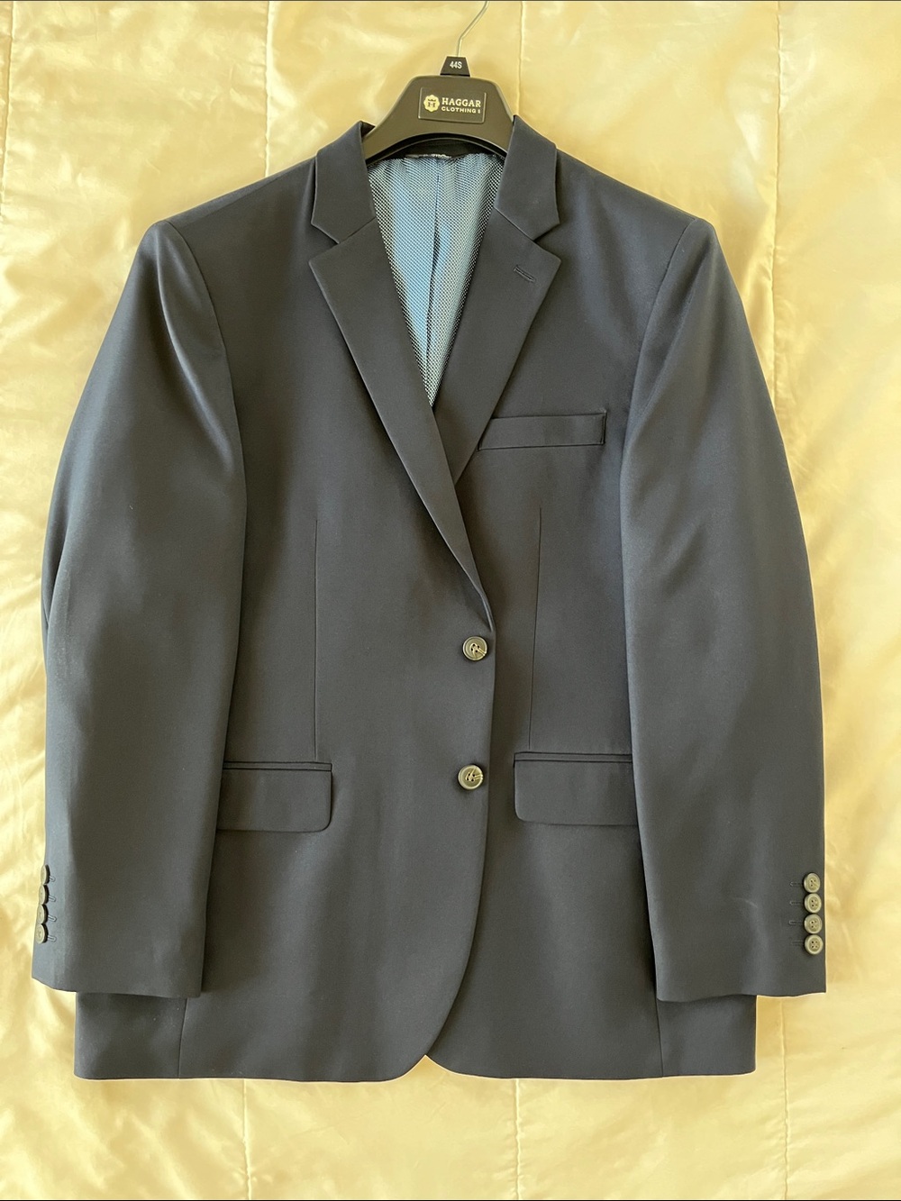 Haggar Men's Dark Navy Single-Breasted Sport Coat
